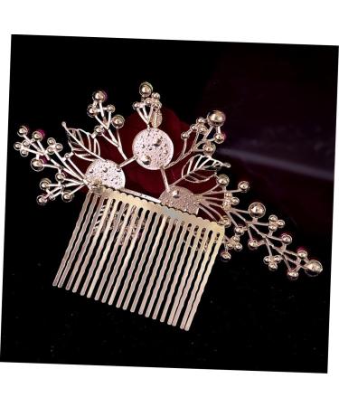 HAPINARY Rose Hair Comb Wedding Hair Accessories for Brides Bridal Hair Side Comb Bride Hair Side Comb Bride Side Comb Hair Jewelry Comb Wedding Hair Comb Rose Hair Decor Zinc Alloy Red - Buy Online on GoSupps.com