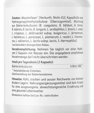Effective Nature Combi Flora Capsules - 60 Vegan Daily Probiotics with 20 Bacterial Strains Lactobacilli & Bifidobacteria - International Shipping Available - Buy Online on GoSupps.com