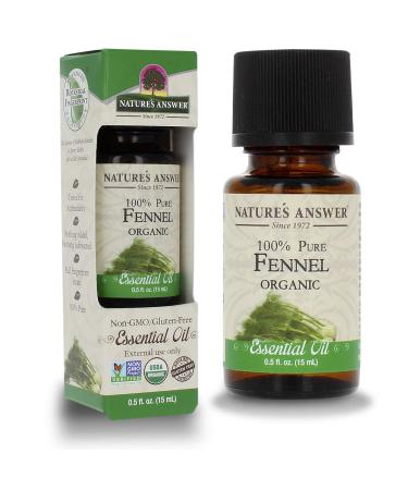 Nature's Answer Organic Essential Oil 100% Pure Fennel 0.5 fl oz (15 ml)