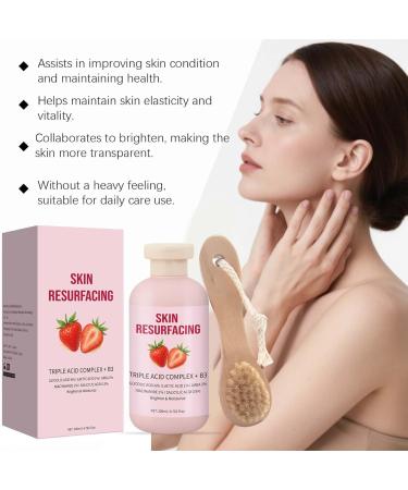 Rubu22a Moisturizing body lotion for supple skin strawberry skin renewal cream with brush strawberry leg treatment gentle body care with soft fragrance body lotion for hydrated skin 1 - Buy Online on GoSupps.com