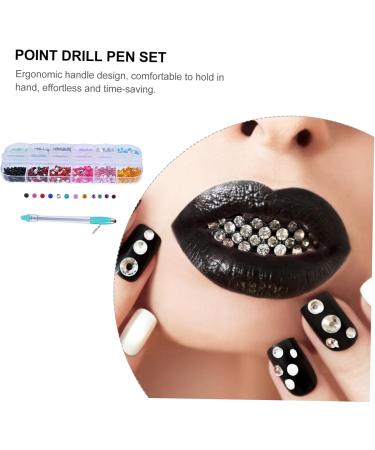 Healeved 3 Sets Manual Drilling Pen Rhinestone Material Tools Rhinestones for Nails Cross Lighting Drill Pen Diy Rhinestone Painting Pen Kit Hand Pen Stainless Steel Diamond Manicure - Buy Online on GoSupps.com