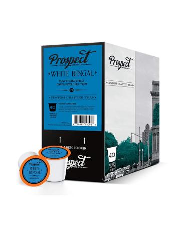 Prospect Tea White Bengal Darjeeling Tea Pods - 40 Count Compatible with K Cup Brewers 2.0 - Buy Online on GoSupps.com