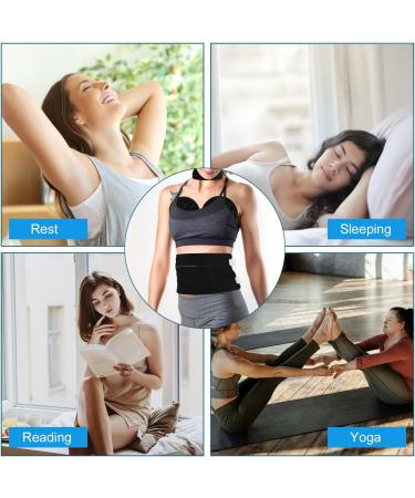 Castor Oil Package Set - 3-Hour Removable TPU Wrap & Adjustable Reusable Belt for Belly & Neck - Prevents Out (Black) | International Shipping Available - Buy Online on GoSupps.com