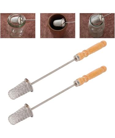 Buy 2-Piece Traditional Cupping Cotton Rod Set - Reusable with Wooden Handle & Stainless Steel Connection for Cupping Therapy - Buy Online on GoSupps.com