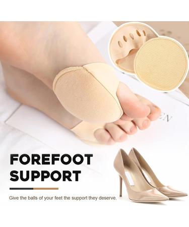 Buy Women's Fabric Forefoot Pads - Comfortable Non-Slip Metatarsal Cushions for High Heels (5 Pairs) - International Shipping Available - Buy Online on GoSupps.com