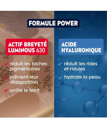 NIVEA MEN LUMINOUS630 Anti-Aging & Anti-Dark Spot Power 2-in-1 Moisturiser (1 x 50 ml) Men's face cream enriched with hyaluronic acid Day care SPF 30 for all skin types - Buy Online on GoSupps.com