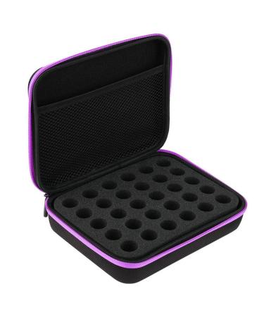 CHICIRIS Essential Oil Storage Bag Essential Oil Carrying Case for Beautician for Travel Work(Purple)