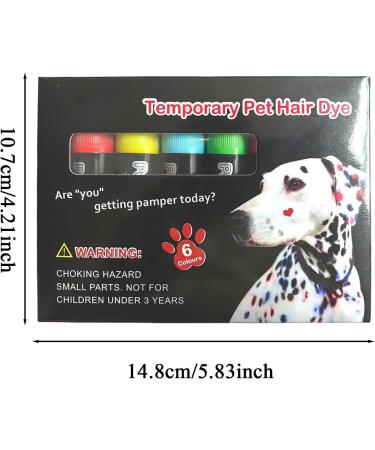 Dog Hair Dye Temporary Pet Hair Coloring - Safe Temporary Paint Markers for Creative Styling on Cats Horses and Pets - Buy Online on GoSupps.com