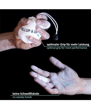 Pullup & Dip Chalk Ball Return - 65g Climbing Chalk for Better Grip | Ideal for Bouldering Gymnastics & Strength Sports - Buy Online on GoSupps.com