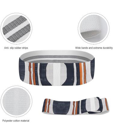 Premium Navy Striped Resistance Bands - Elastic Exercise & Leg Bands for Fitness - Durable Fabric for Optimal Performance - Buy Online on GoSupps.com