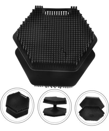 VINTORKY Face Brush Silicone Facial Cleansing Brush Facial Cleansing Brush Exfoliator Face Cleansing Brush Face Exfoliator Facial Wash Brush Face Scrub Double Sided Scrubber Silica Gel 6.50X6.50X4.00CM Black - Buy Online on GoSupps.com