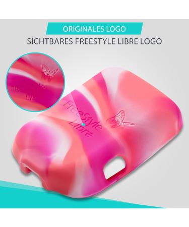 Patchinga Soft Silicone Protective Cover for Freestyle Libre Reader 1 2 & 3 - Shockproof Anti-Slip Scratch Resistant - Available in 9 Colors (Strawberry Pink) - Buy Online on GoSupps.com