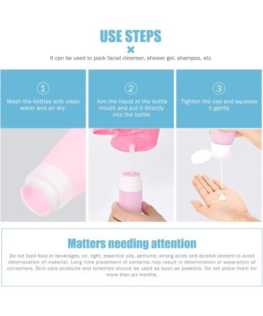 Milisten 1 Set 2 Silica Gel Bottle Travel Bottle Hand Washing Empty Empty Hand Lotions Empty Squeeze Containers Travel Size Spray Bottle Shampoo Container Travel Gear 3D Pop Pink - Buy Online on GoSupps.com