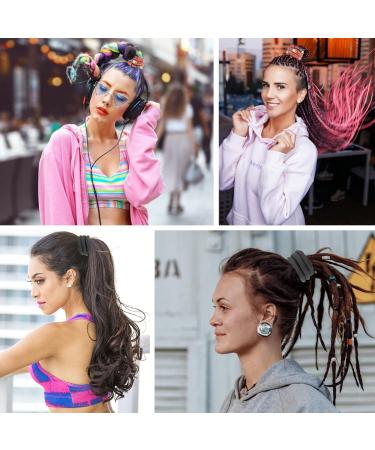 Dreadlocks Hair Scrunchie Spiral Lock Dreads Bendable Dreadlocks Accessories Spiral Ponytail for Women - Buy Online on GoSupps.com