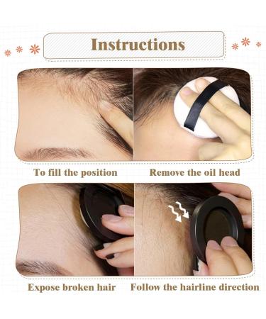 Instant Hairline Shadow - Hairline Powder for Quick Grey Hair Cover - Windproof & Sweatproof Hair Touch-Up with Root Concealer - Long-Lasting Mirror & Puff Included (Dark Brown) - Buy Online on GoSupps.com