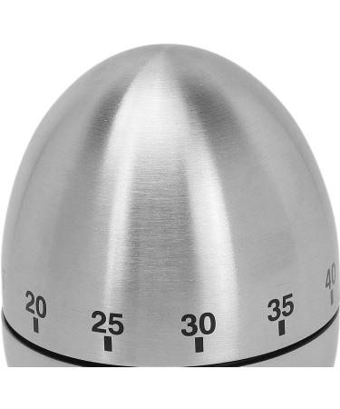 Verdingly Stainless Steel Egg-Shaped Mechanical Rotating Timer | Kitchen & Sauna Use | Clear Scale & Memory Feature - Buy Online on GoSupps.com