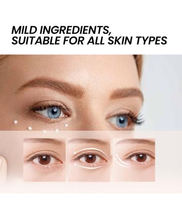  JASUBAI Eye Brightening Serum with Vitamin C for Dark Circles and Puffy Eyes Anti-Aging Cream Reduce Under Eye Bags for Women Men Anti-Wrinkle Treatment 6 Pack - Buy Online on GoSupps.com