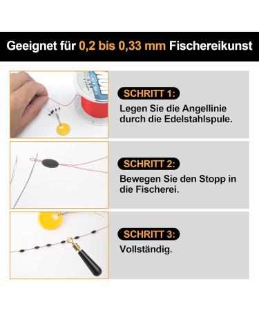 REALURE 150/300 STK Rubber Fishing Stopper - 6-in-1 Oval Pearls for 0.1-0.43mm Line - Ideal Trout Fishing Accessories - Buy Online on GoSupps.com