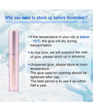EMEDA Super Strong Hold Clear False Eyelash Glue - Latex Free, Waterproof, Suitable for Sensitive Eyes - 5ml/0.17oz - Buy Online on GoSupps.com