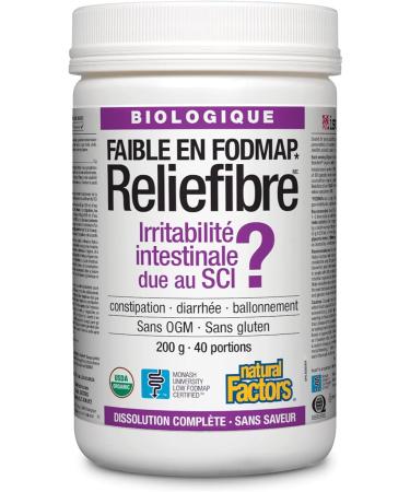 Natural Factors - Reliefibre 200 g - 40 Servings Unflavoured - Buy Online on GoSupps.com