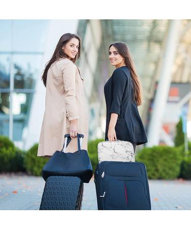 Marble Makeup Bag Travel Organizer | Waterproof Cosmetic & Jewelry Organizer (9.8x8.86x3.7 inches) - Buy Online on GoSupps.com