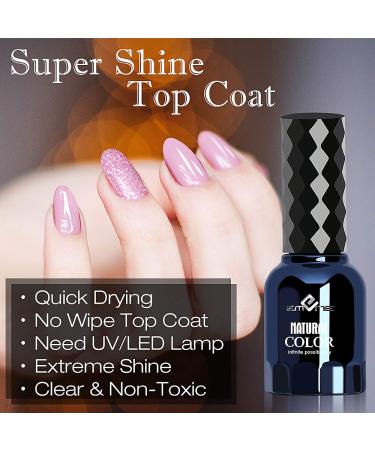 DR.MODE No Wipe Top Coat Gel Nail Polish - 0.5 Oz - High Gloss Shine - Long Lasting - UVLED Light Required - DIY & Salon - Buy Online on GoSupps.com