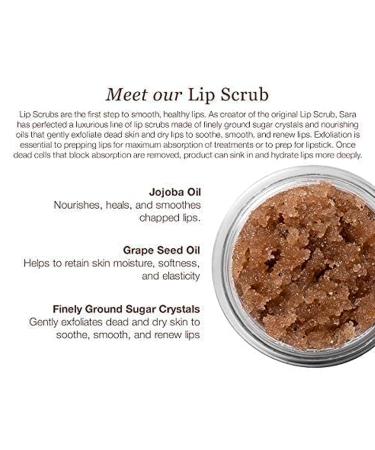 Sara Happ Lip Scrub - Vanilla Bean Sugar Scrub for Dry Lips | Exfoliate & Revitalize with Vitamin E Jojoba & Grape Oils | Vegan 0.5 oz - International Shipping Available - Buy Online on GoSupps.com