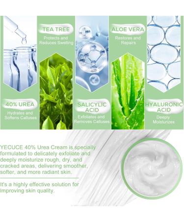 Urea Cream 40% Urea Foot Cream Cracked Heel Repair Cream For Feet and Hand for Deep Moisturizing Callus Remover Nourishes Soften For Feet Knees Hand 120g - Buy Online on GoSupps.com