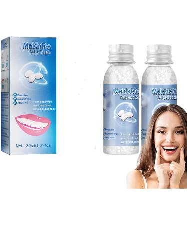 Anshka Tooth Repair Beads for Everyone Temporary Tooth Repair Kit Thermal Beads for Filling Fix the Missing and Broken Tooth Restore a Confident Smile 30ml2pcs