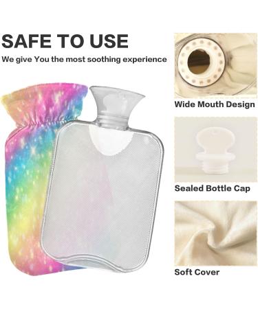 Rainbow Galaxy Hot Water Bottle 2L | Pain Relief & Bed Warmer | Ideal for Headaches & Feet Heating - Buy Online on GoSupps.com