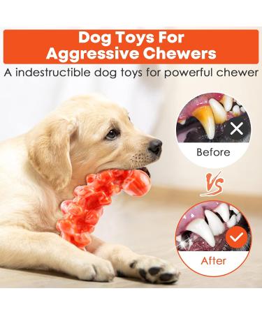 WoWBala Dog Toys for Aggressive Chewing | Durable Cake Stuffed Toys for Large & Medium Dogs - Tangerine - Buy Online on GoSupps.com