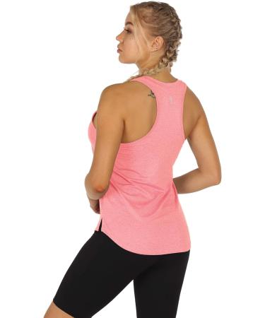 Icyzone Women's Racerback Workout Tank Tops - Pack of 3, Medium Charcoal/Jade/Hot Pink - Buy Online on GoSupps.com