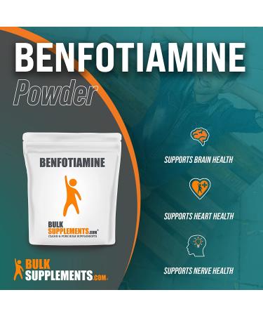 Benfotiamine 150mg Powder - Nerve Support Supplement - Vitamin B1 Thiamine - BulkSupplements.com - 10g (0.35oz - Buy Online on GoSupps.com