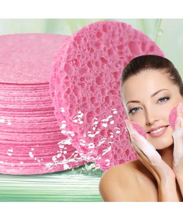 Compressed Face Sponge | Wood Pulp Cotton Skincare Sponges Cleansing Pads Cosmetic Spa Sponges Cellulose Facial Sponges for Personal Spa 30 Tablets - Buy Online on GoSupps.com