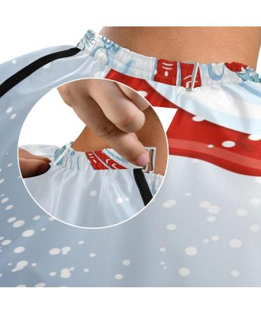 Waterproof Barber Cape - Cute Christmas Snowman & Cheetah Hair Cutting Bib for Men & Women | Unisex Styling Cape - Buy Online on GoSupps.com