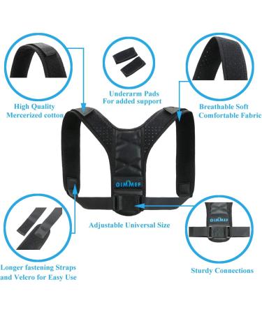 Posture Corrector Brace for Men & Women | Back Support for Thoracic Kyphosis & Neck Pain Relief - Buy Online on GoSupps.com