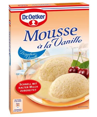 Dr. Oetker - Vanilla mousse (Mousse la Vanille) | Poids Total 60 grams