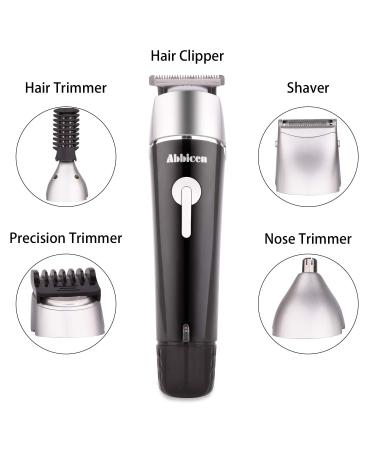 Buy the Best 5 in 1 Multi-functional Beard Trimmer Kit - Waterproof Rechargeable Men's Grooming Set with Dual Shaver & Precision Nose/Ear Trimmer (Black - Buy Online on GoSupps.com