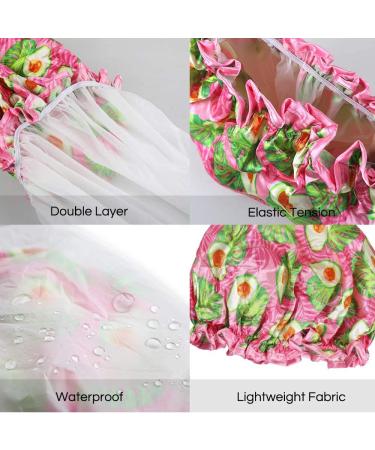 Tweal Waterproof Shower Hood for Women - 2-Piece Double Layer Shower Caps (Avocado + Umbrella) - Ideal for Bathing & Spa - Buy Online on GoSupps.com