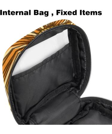 Womens Portable Napkin Storage Bag - Wild Mushroom Pattern Zippered Ideal for Menstruation Cups - Perfect for Teenagers & Women - Buy Online on GoSupps.com