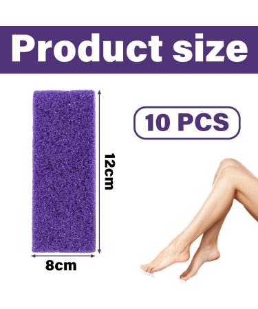 10 Pcs Pumice Stone for Feet Foot Pumice Stone Scrubber Pedicure Double Sided Exfoliation Suitable Double Sided Foot Scrub Foot Stone Ideal Suitable for Home and Beauty Salons(Yellow Purple) - Buy Online on GoSupps.com