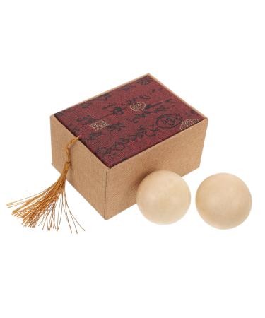 Gatuida 1 Set Jade Fitness Handball Massage Chinese Baoding Ball Massageball Handing balls Hand training balls Massage Health Prevention Massage Stone Boccia