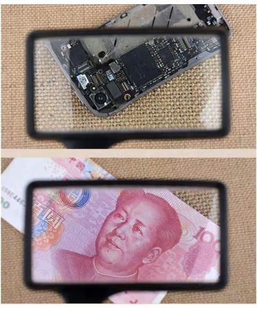 Junbyuhu 5x Hand Magnifying Glass Rectangular 100 x 50 mm Commercial Reading Magnifier for Seniors Low View Reading Hobbies Repair Observation - Buy Online on GoSupps.com