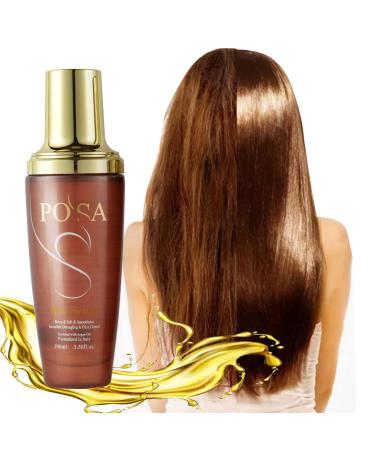 30 Seconds Rescue Smooth Hair Oil Intense Moisture Argan Hair Serum for Dry Damaged Silk Hair Treatment Oil Hydrating Nature Keratin for Curly Hair Frizzy Daily 3.39 Fl Oz (Pack of 1)