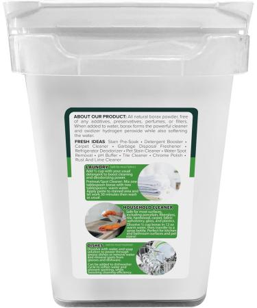 All Natural Borax Powder 8 lbs | Multipurpose Cleaner Laundry Booster & Deodorizer - Eco-Friendly International Shipping - Buy Online on GoSupps.com