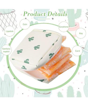 4-Piece Sanitary Napkin Storage Bags Period Bag for Teen Girls, School, & Travel | Feminine Product Pouch with Zipper for Women & Ladies - Buy Online on GoSupps.com