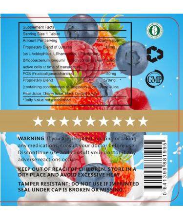 (8 Pack) Esmond Natural: Acidophilus Children Chewable (9A American Standard) GMP Natural Product Assn Certified Made in USA - 1000mg 720 Tablets - Buy Online on GoSupps.com