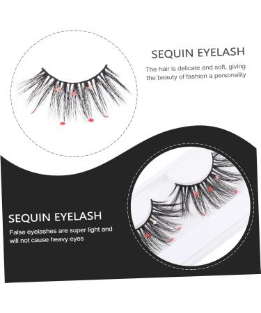 Homoyoyo 2 Pairs Fake Eyelashes Faux Lashes Strip Eyelashes Handmade False Women False Eyelash Artificial Eyelashes Dense Eyelashes Fluffy 3d Glitter Powder Chemical Fiber - Buy Online on GoSupps.com