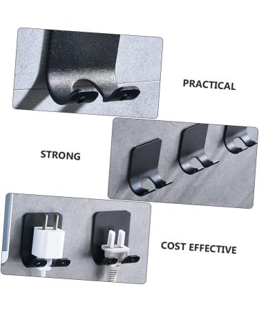 Alipis 12 STK Adhesive Razor Hangers - Black Aluminum Bathroom Razor Hook Storage - 3 Pack (4.5x4cm) - Durable Sticking Hooks for Child Safety - Buy Online on GoSupps.com