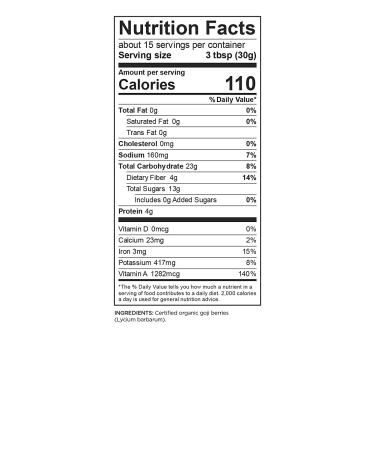 Buy Navitas Organics Organic Goji Berries 16 oz (454 g) - Superfood Antioxidant Snack - Buy Online on GoSupps.com